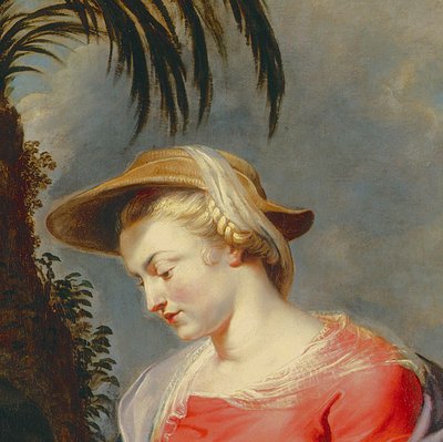 Rückkehr der Heiligen Familie aus Ägypten (Detail) von Peter Paul Rubens